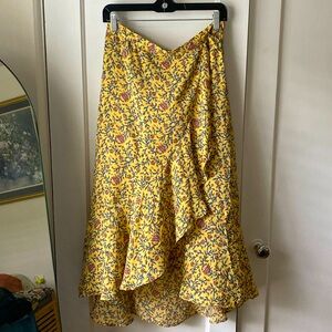 Max Studio Layered Floral Maxi Skirt